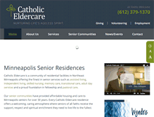 Tablet Screenshot of catholiceldercare.org